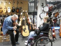 Inside the music shop